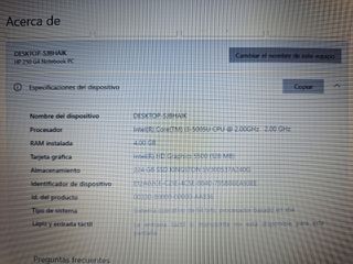 Portátil HP 250 G4 Negro