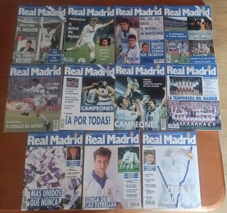 LOTE REAL MADRID PACK REVISTAS AÑOS 1993 Y 1994