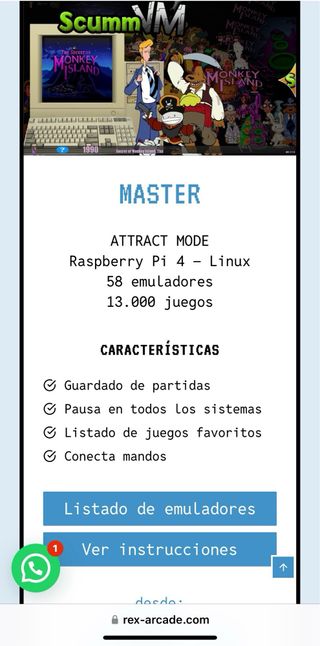 Máquina recreativa Rex Arcade