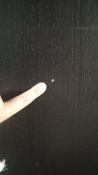 Mesa extensible Ikea negra amarrronada