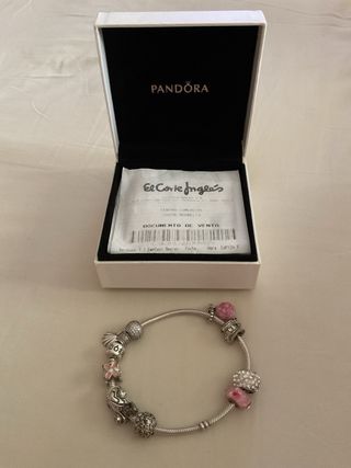 Pulsera Pandora 10 charms rosa