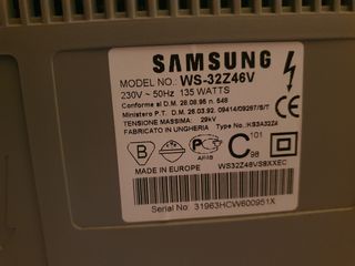 TV Samsung CRT 100Hz 32 pulgadas