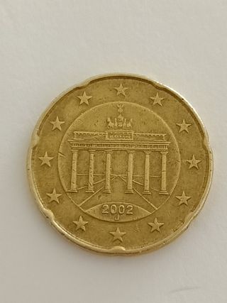 Moneda 20 Cent. Alemania 2002 J