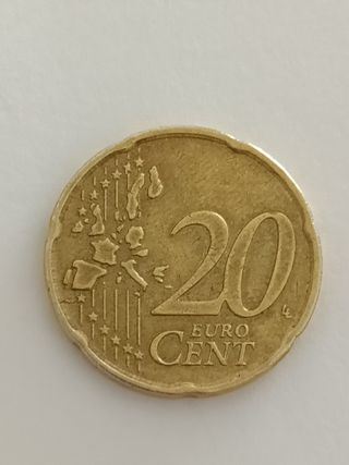 Moneda 20 Cent. Alemania 2002 J