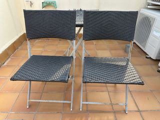 Sillas mimbre exterior