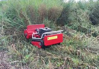 Desbrozadora robot: Segadora radiocontrol