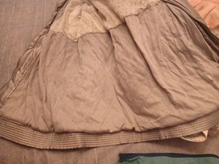 Abrigo acolchado gris niña talla 10 
años