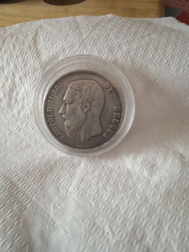 Moneda antigua Bélgica - 1868