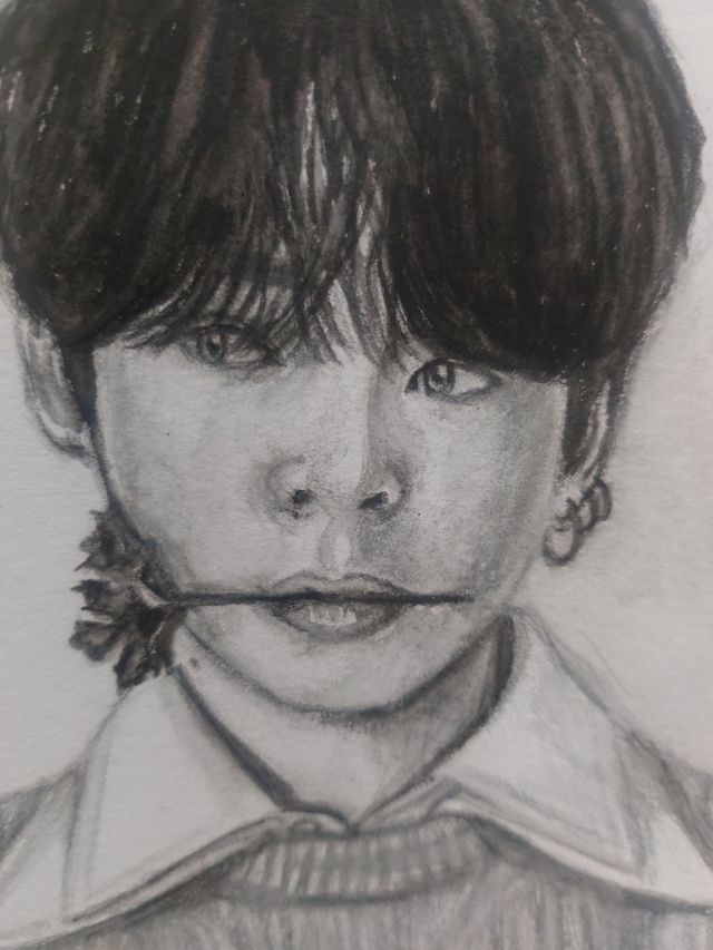 Dibujo Jungkook postal