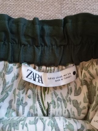 Shorts Zara - Verde estampado