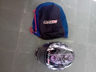 Traje moto mujer c/accesorios