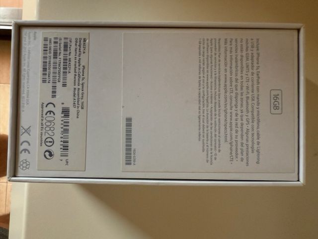 iPhone 5s 16gb - Caja abierta (solo caja)