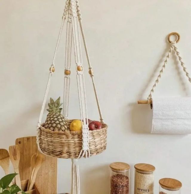 3 Colgadores Macramé para macetas