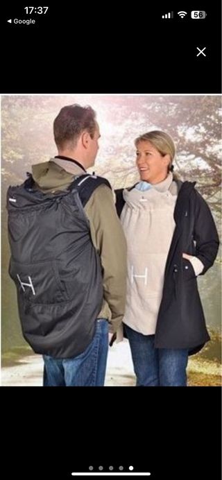 Manduca - Portabebés con abrigo y cortavientos