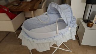Capazo Mini-cuna de Mimbre con patas