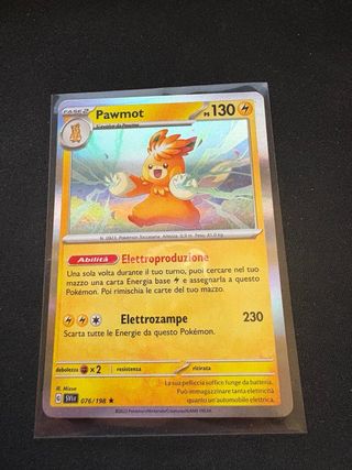 Pawmot 076/198 - Rara Olografica  Carta Pokémon