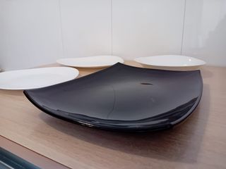 Vajilla porcelana 13 piezas - blanco&negro