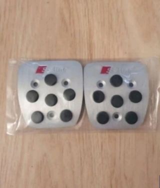 Pedales de aluminio para coche,con logo SLine Audi