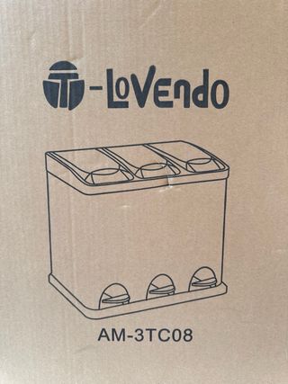 Cubo reciclaje 3 compartimentos