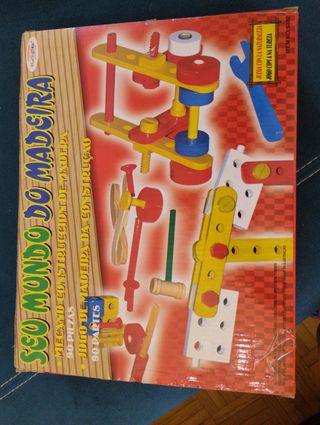 Juego construcción madera infantil