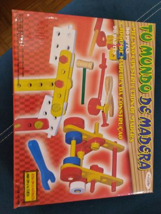 Juego construcción madera infantil