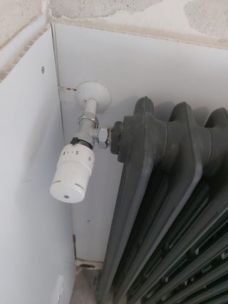 Radiador hierro fundido restaurado Gris antracita