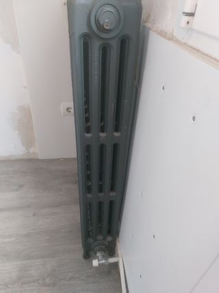Radiador hierro fundido restaurado Gris antracita