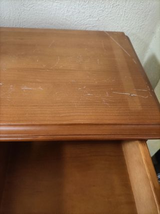 Cantinetta per vino in legno con 2 cassetti