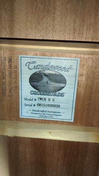 Guitarra acústica Tanglewood Crossroads TWCR D E