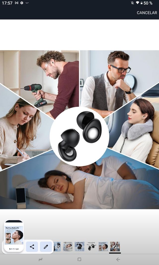 Protector oídos dormir - 2uds