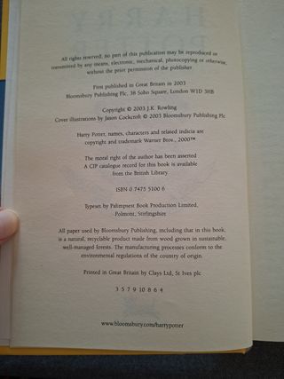 Harry Potter And The Order Of The Phoenix