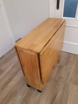 Mesa plegable madera maciza