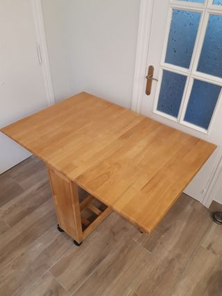 Mesa plegable madera maciza