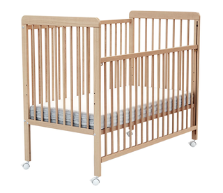 Cuna bebé madera + colchón