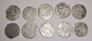 10 Monedas Segismundo III Vasa!plata de Polonia!!!