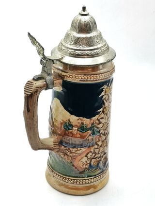 Antigua jarra de cerámica para cerveza Gerzit 