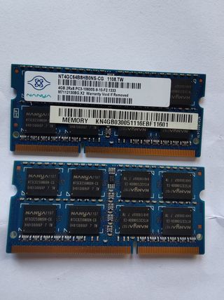 2x Memoria RAM Nanya DDR3 4GB