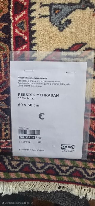 2 tappeti persiani IKEA Mehraban, 100% lana.