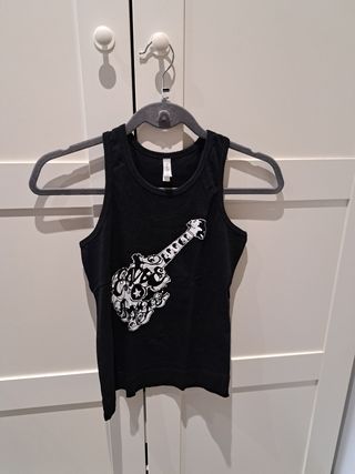 Camiseta tirantes negra - Música