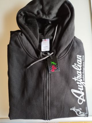 Australian tuta uomo nera, felpata, invernale