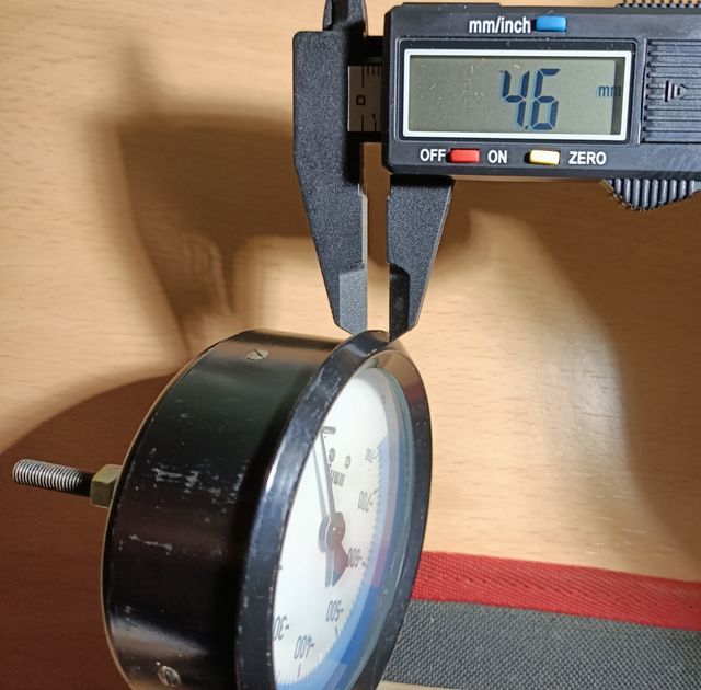 Manómetro Vacuómetro 760mmHg empotrable (Usado)