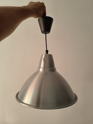 Lote 4 Lámparas techo metal