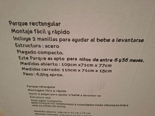 Parque Bebé bb60 - Rojo