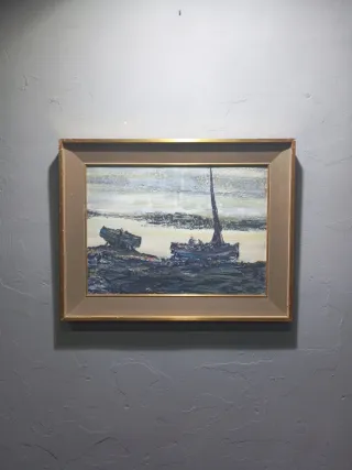 Agustín Boyer salvador Pintura al óleo: Barcos