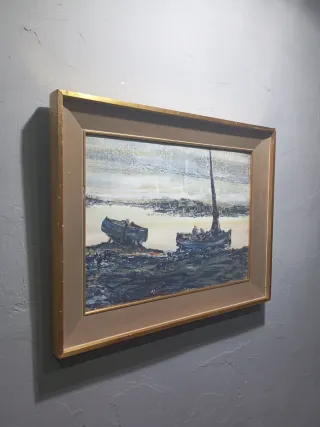 Agustín Boyer salvador Pintura al óleo: Barcos