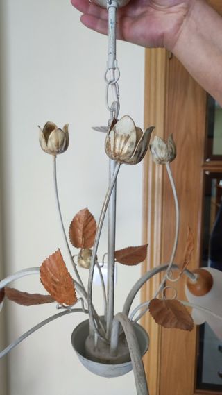 Lámpara techo 3 brazos vintage