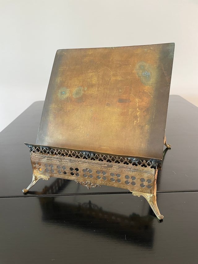 Atril bronce neogótico siglo XIX