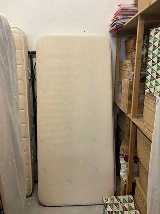 Somier tapizado Beige 180x80 cm