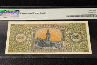 Billete 25 Pesetas España 1938