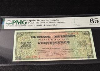 Billete 25 Pesetas España 1938